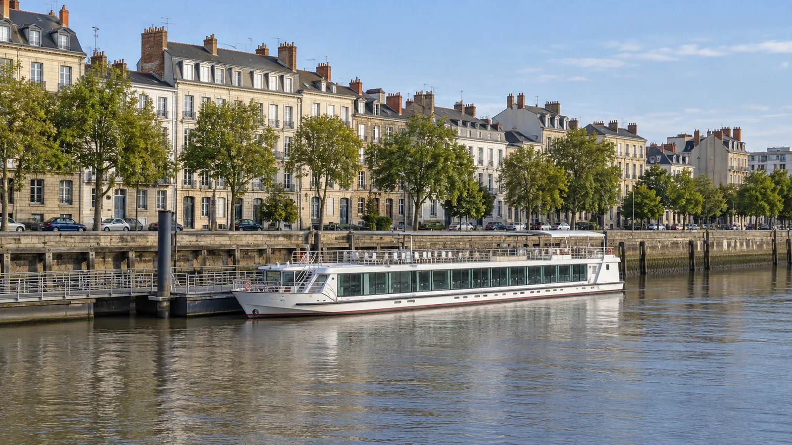 Loire riverboat at the Nantes quay