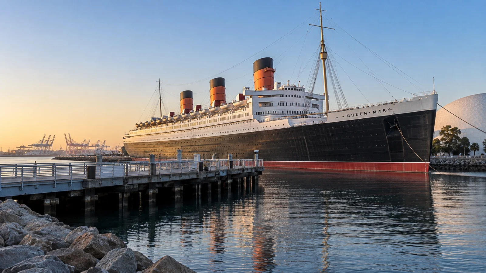 Queen Mary ocean liner at Long Beach