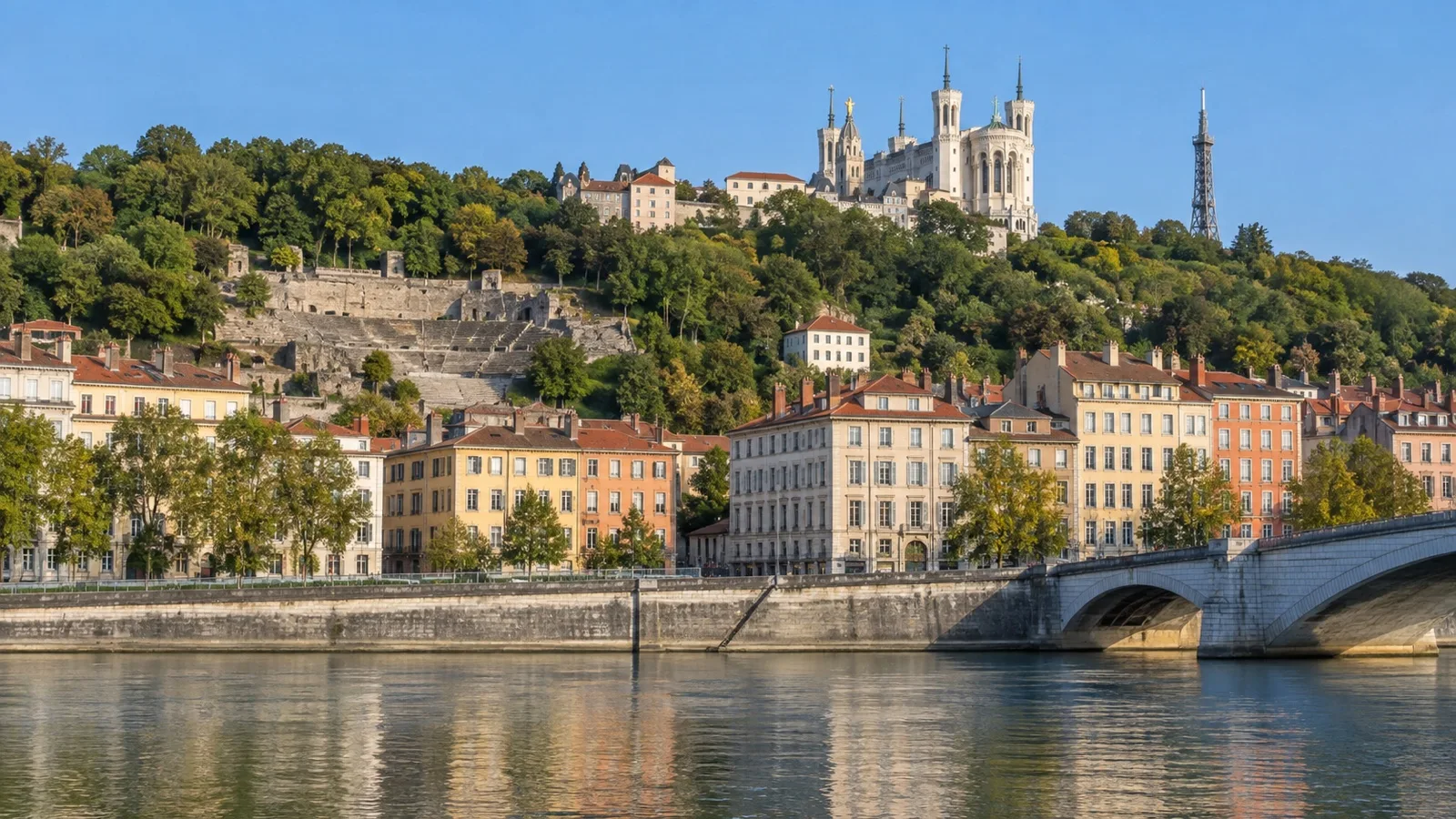 Basilica of Notre-Dame de Fourvière above Lyon