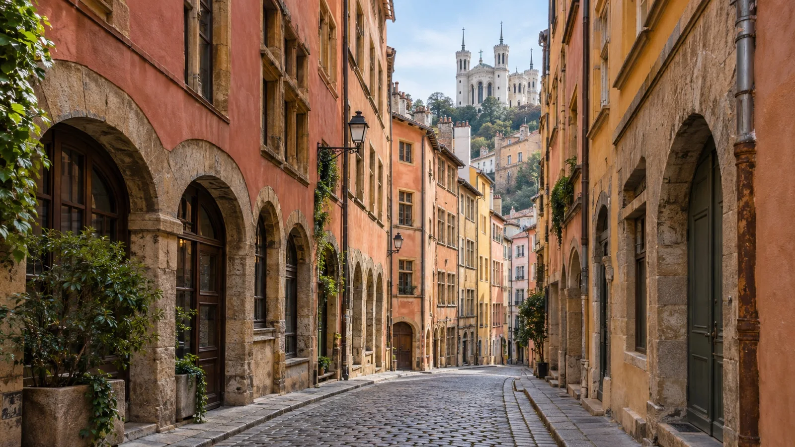 Renaissance street in Vieux Lyon