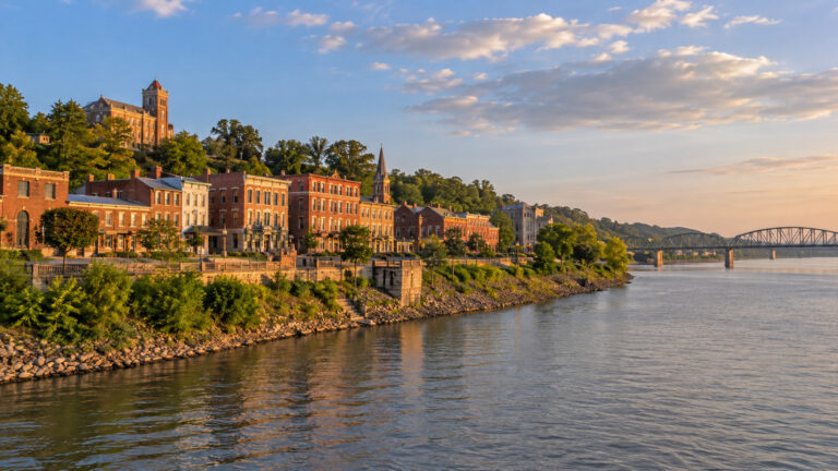 Madison riverfront along the Ohio River