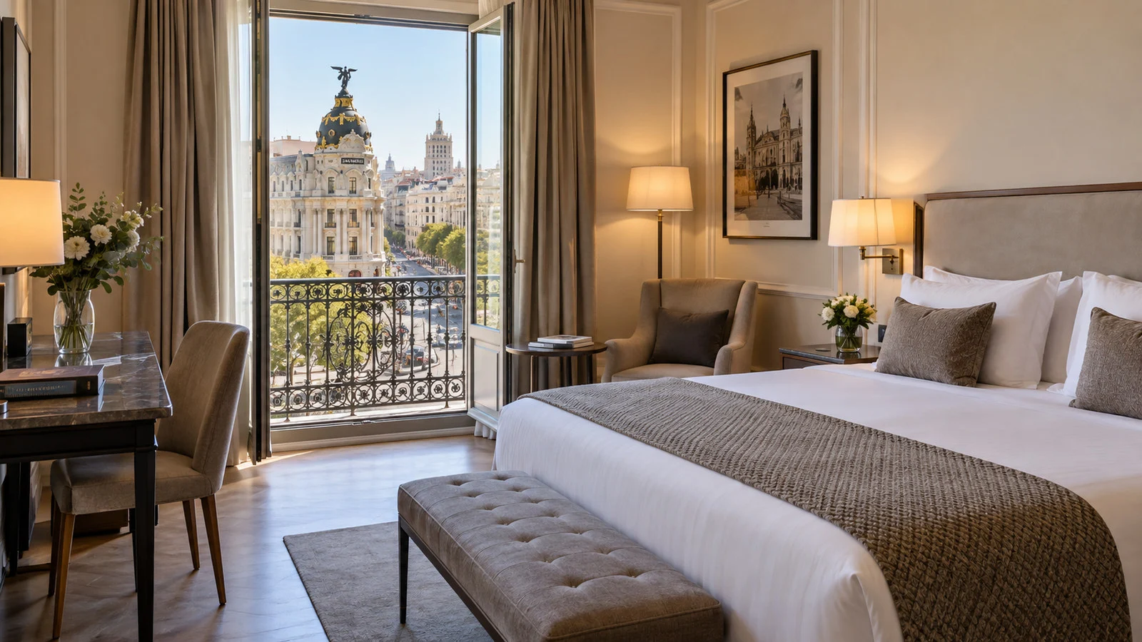 Madrid hotel room for pre-cruise stay