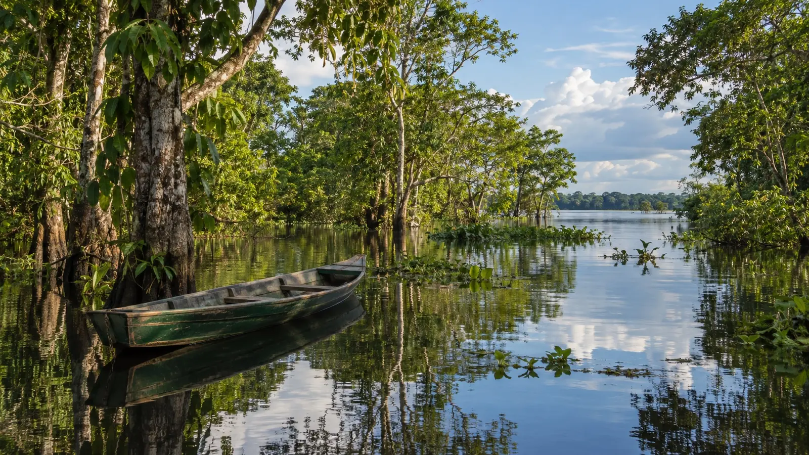 Forested floodplain channel near Santarém