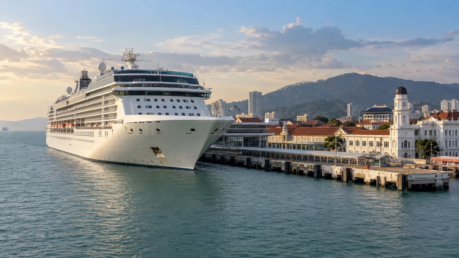 Cruise ship at Penang George Town