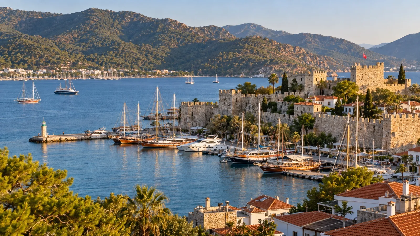 Marmaris Castle overlooking the harbor