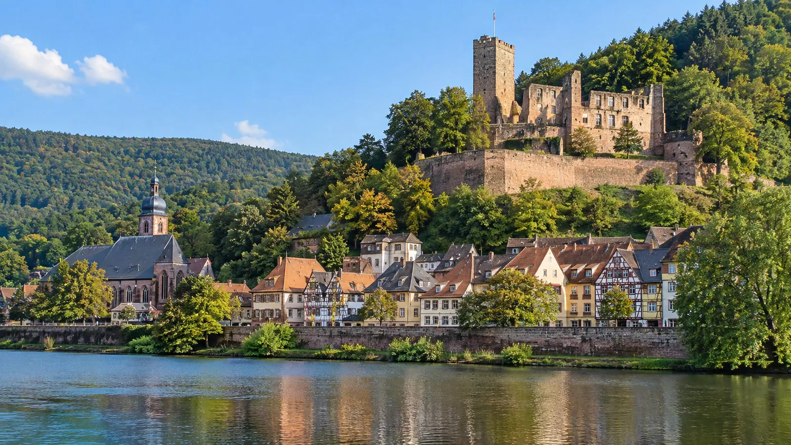 View of Mildenburg Castle near Miltenberg