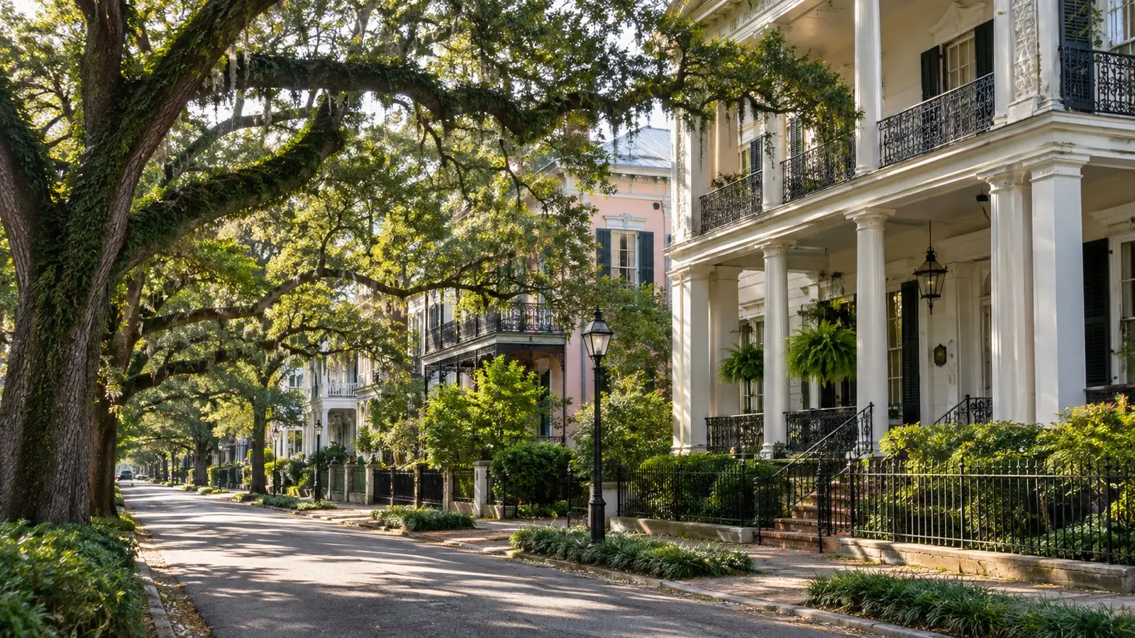 Historic district hotel area in Mobile Alabama