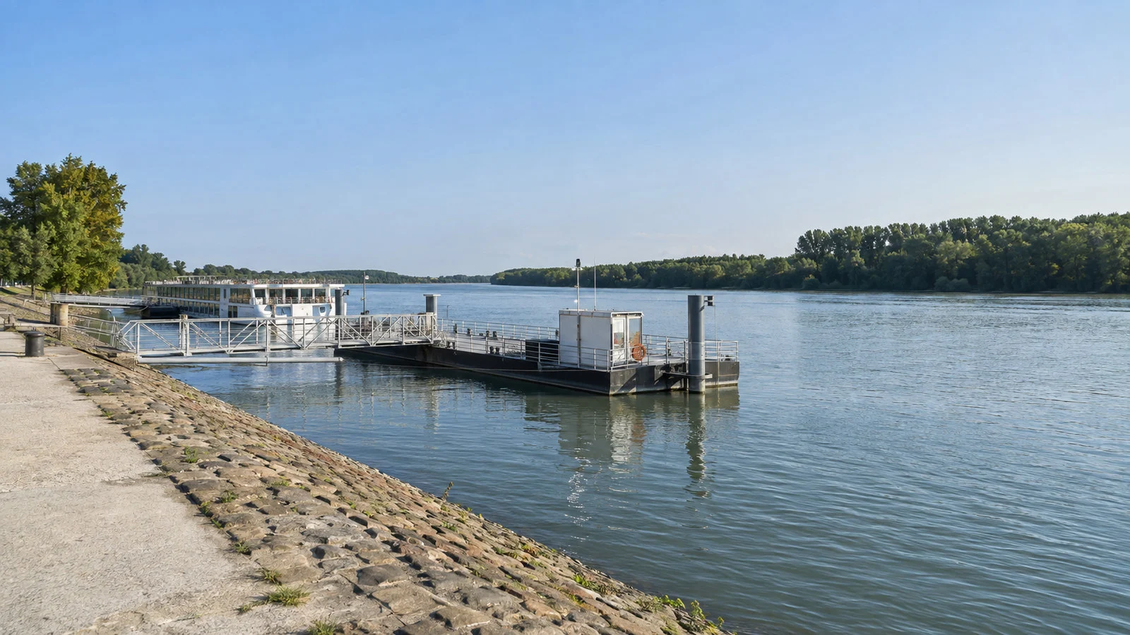 Mohács Danube river-cruise quay