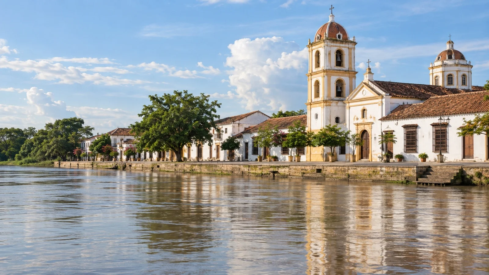 Mompox colonial riverfront along Magdalena