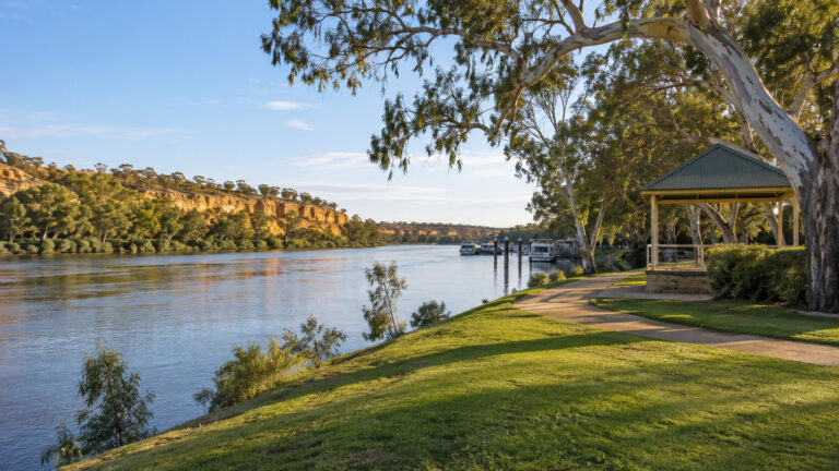 Morgan Riverfront Reserve beside the Murray River in South Australia