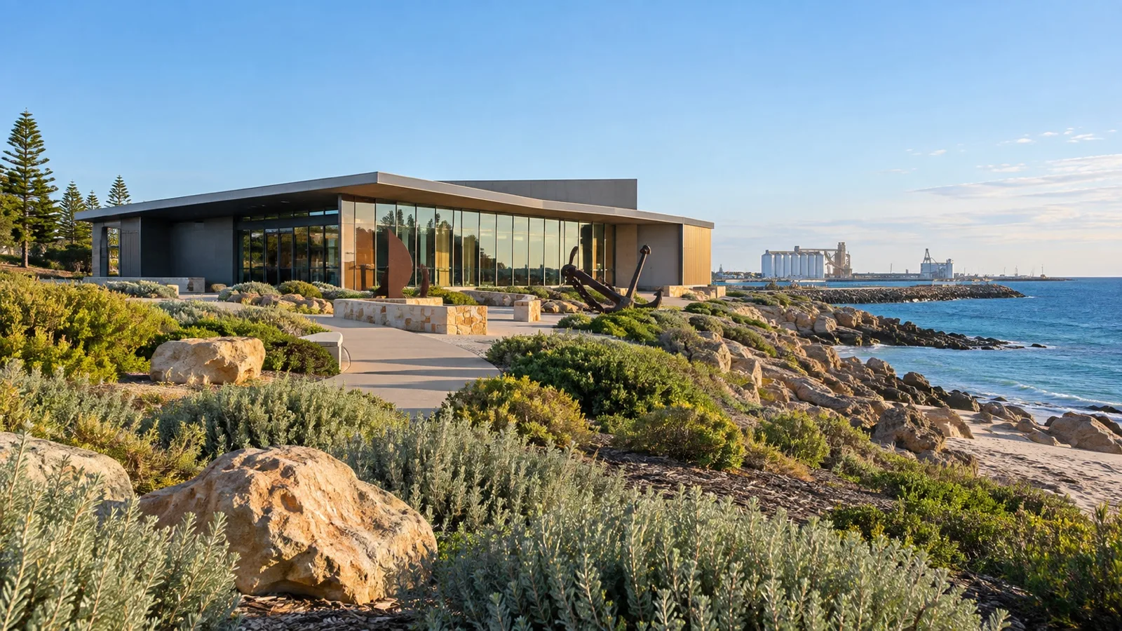 Museum of Geraldton building near the coast