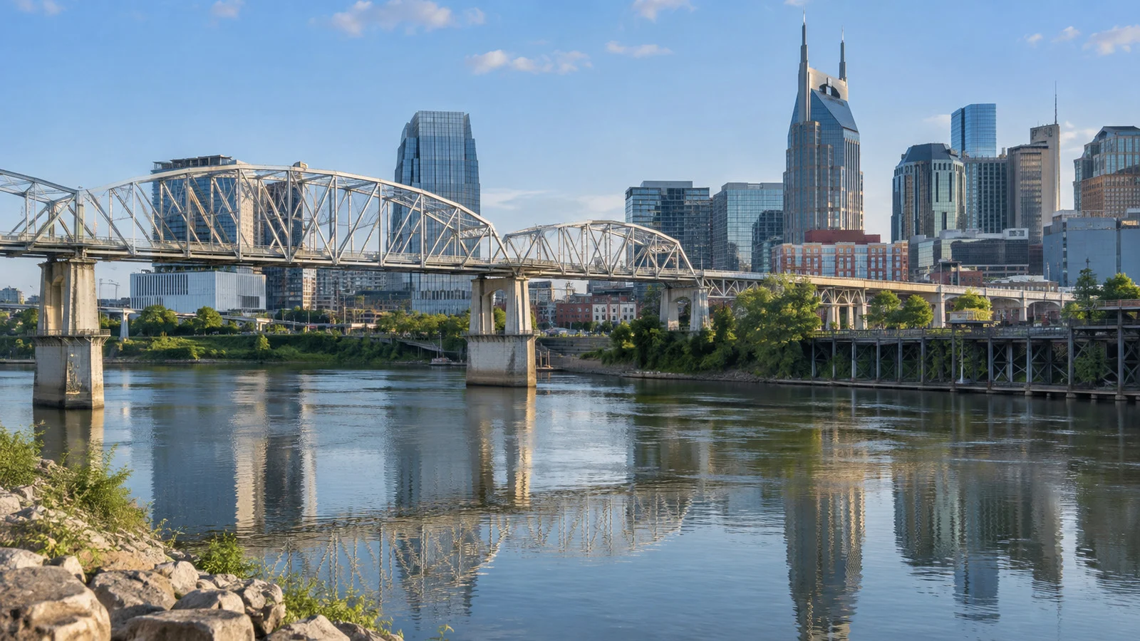 John Seigenthaler Pedestrian Bridge over the Cumberland River in Nashville