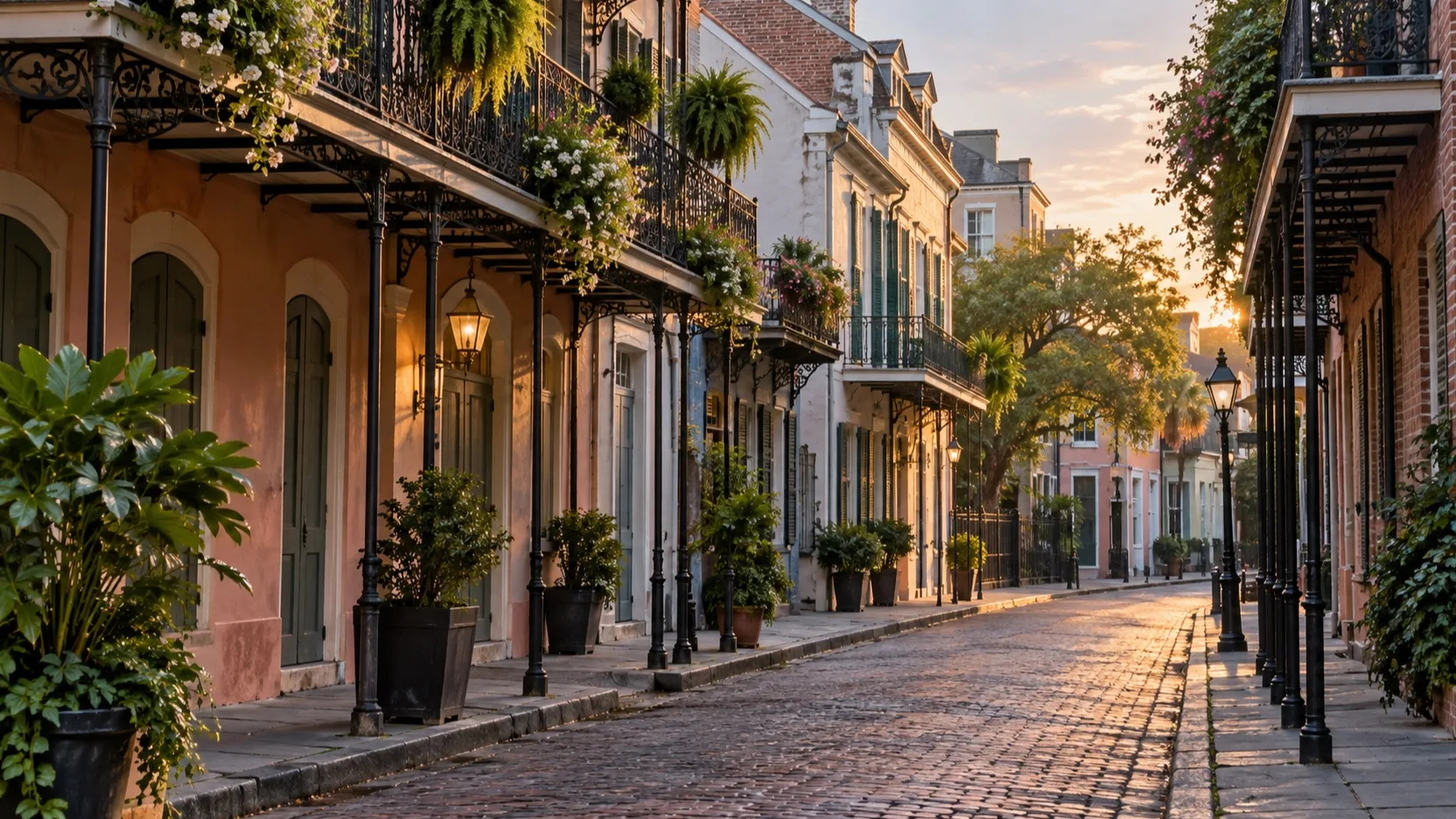 French Quarter buildings on Chartres Street near Hotel Provincial