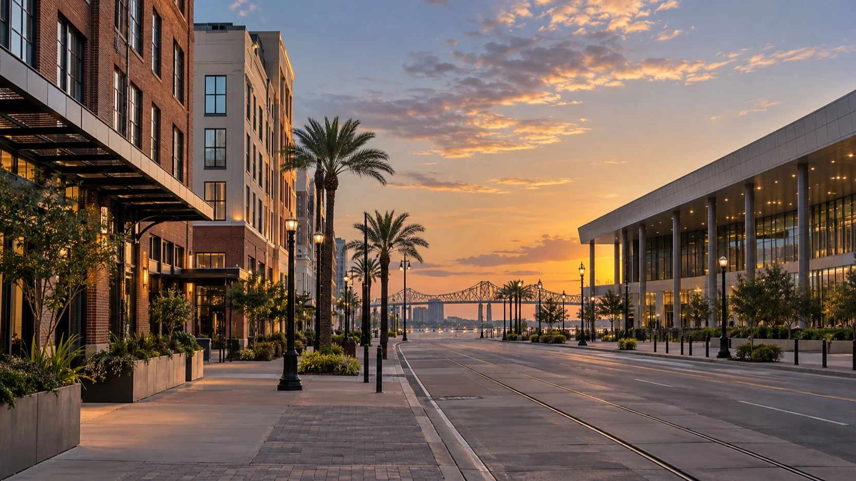 Convention Center hotel district in New Orleans