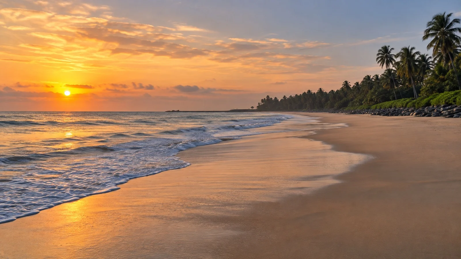 Panambur Beach near New Mangalore cruise port