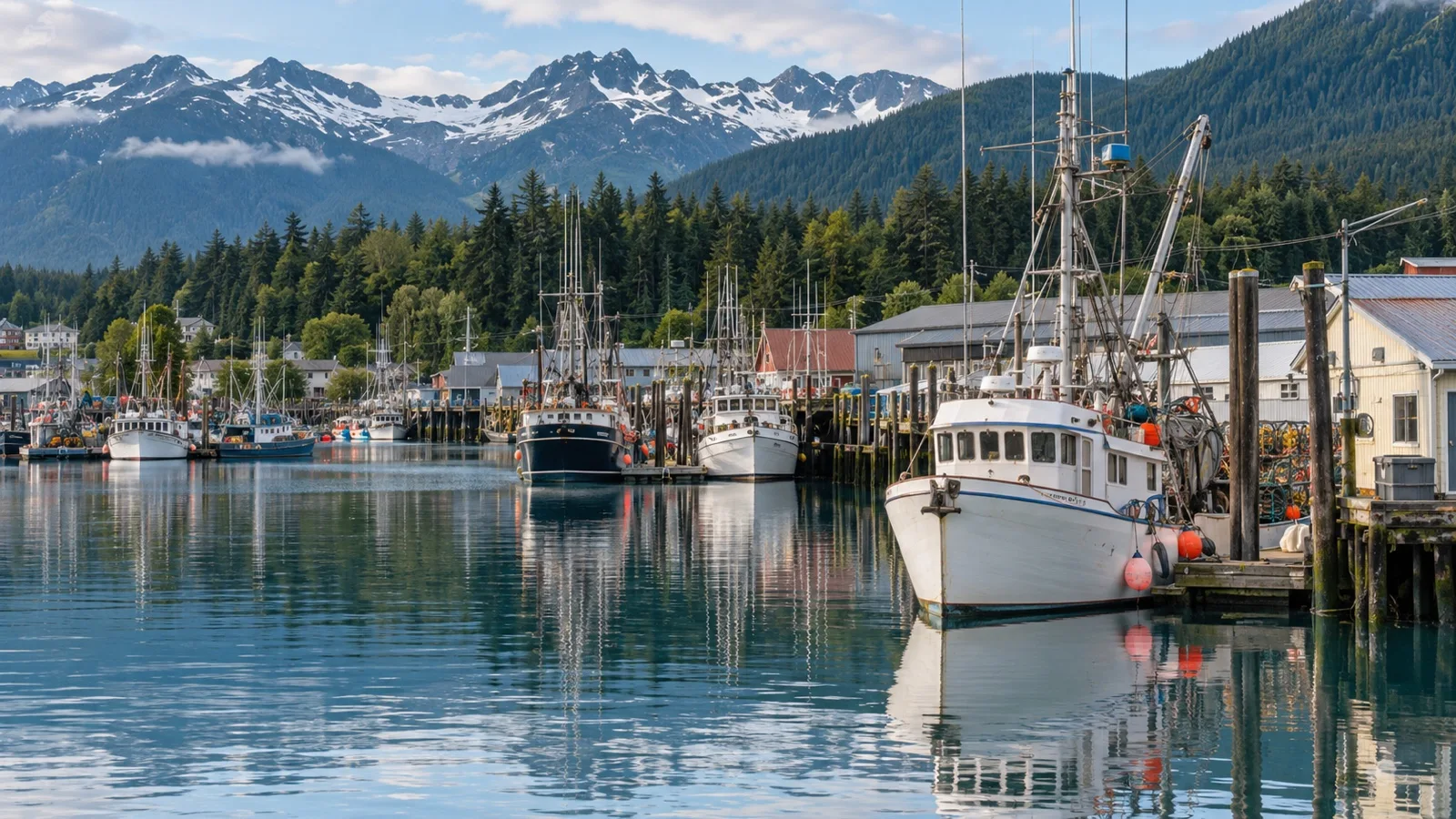 Commercial fishing boats in Petersburg North Harbor