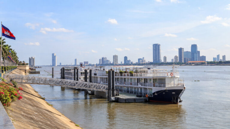 Tonlé Sap river cruise berth in Phnom Penh