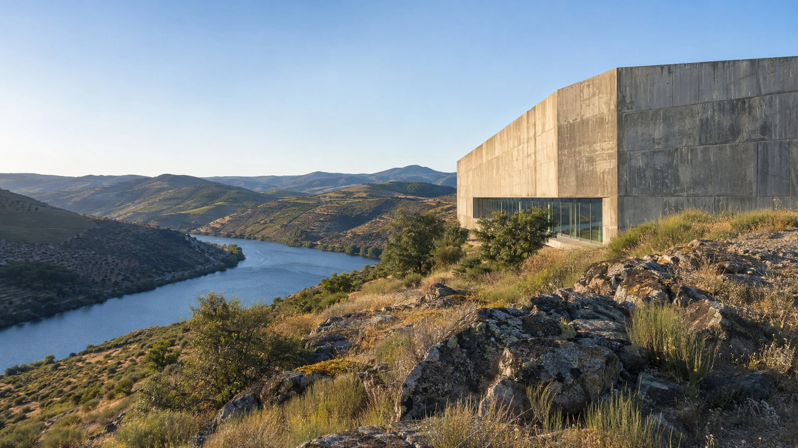 Côa Museum overlooking the valley