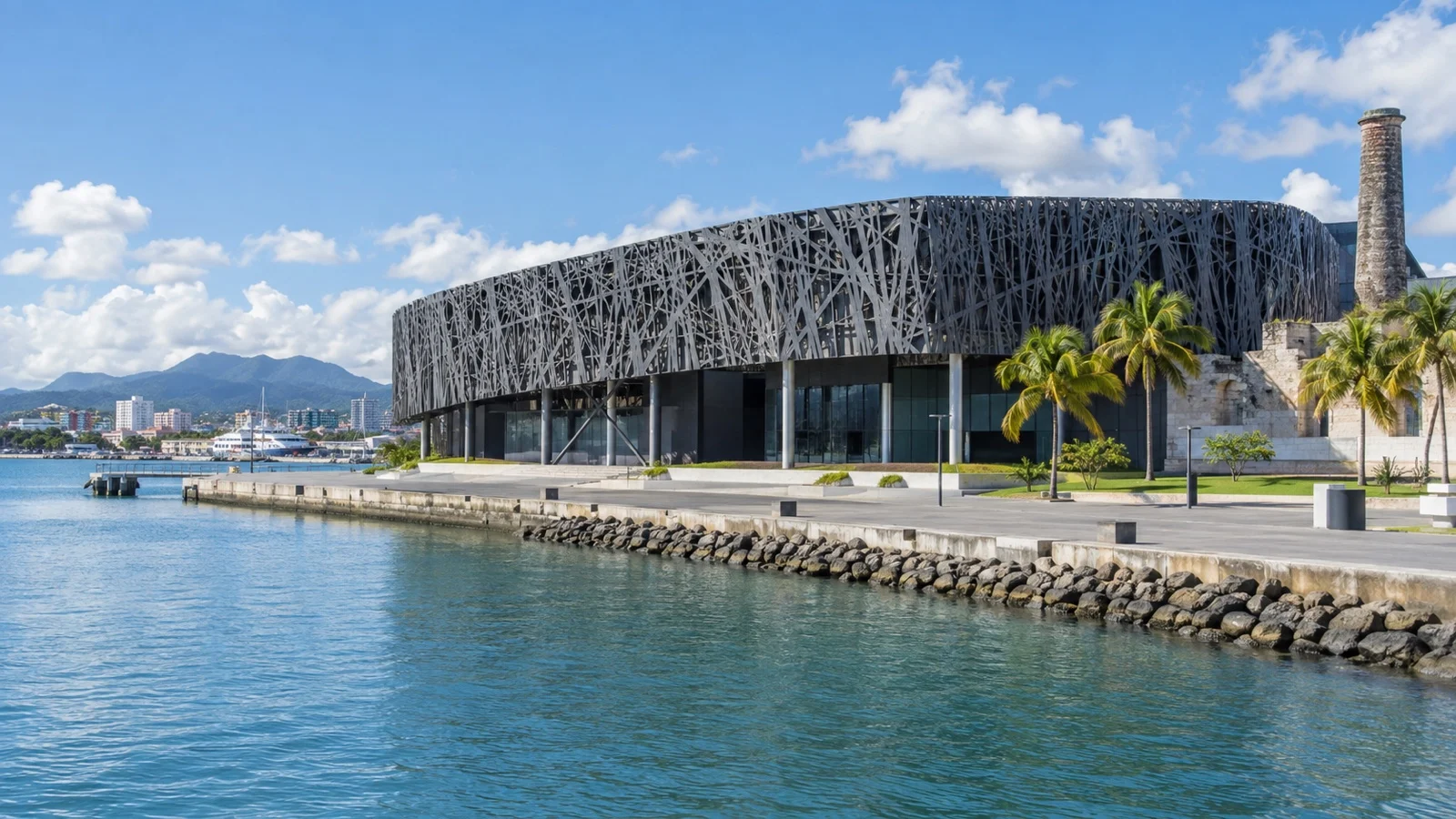 Mémorial ACTe museum on the Pointe-à-Pitre waterfront