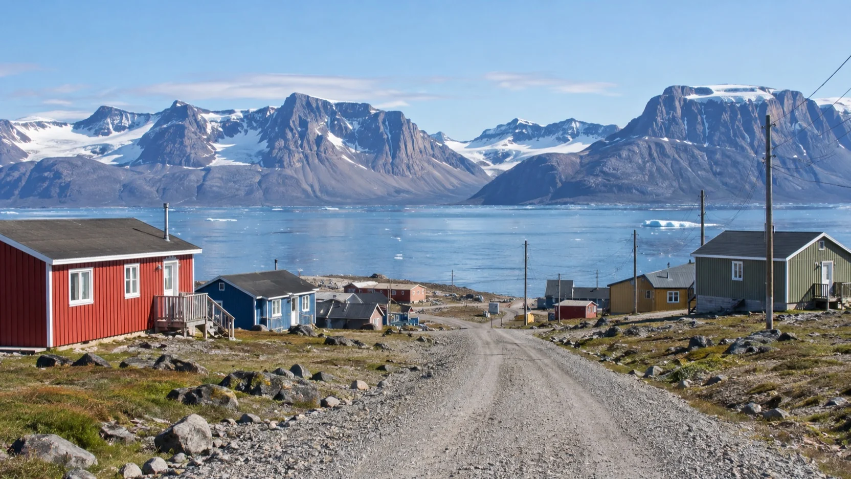 Quiet gravel road in Pond Inlet