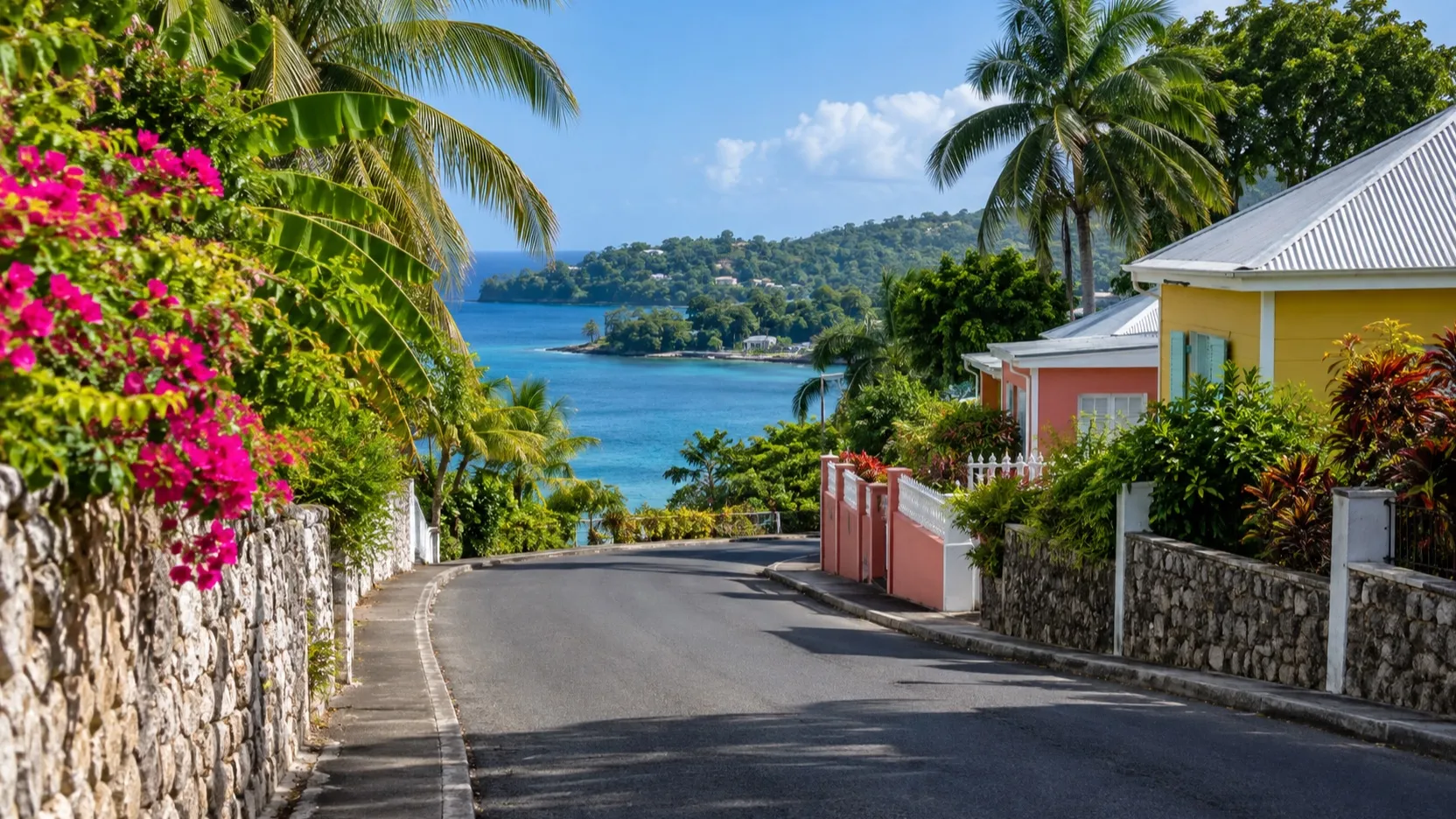 Coastal road through Port Antonio