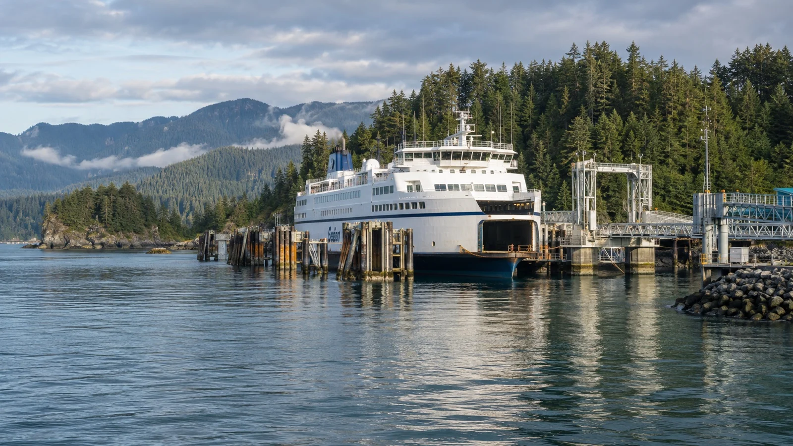 Port Hardy ferry terminal on Vancouver Island