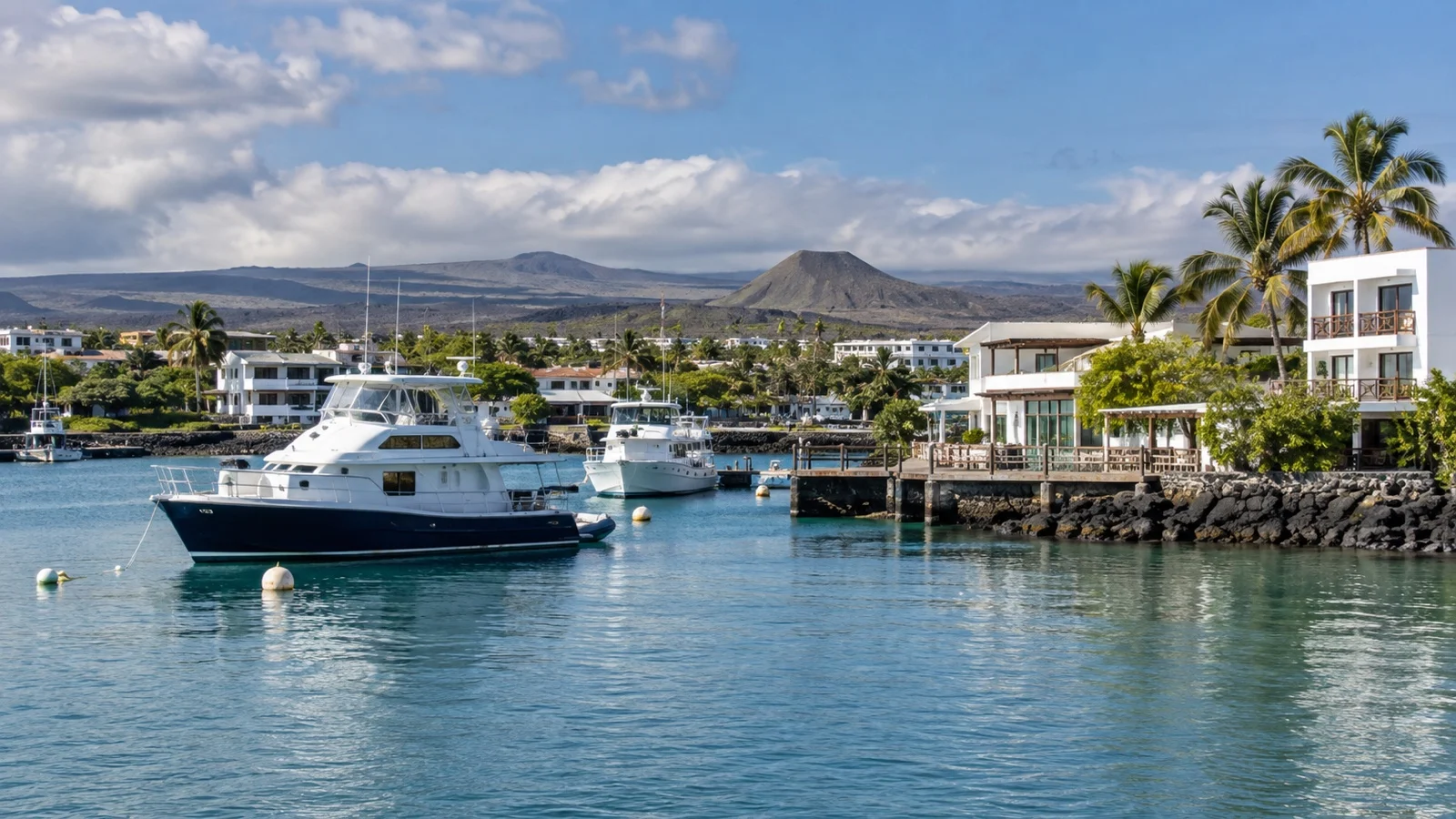 Puerto Ayora Santa Cruz hotel area before Galápagos cruise