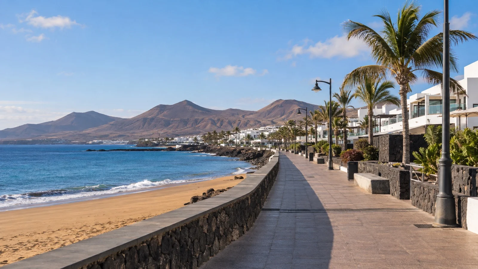 Puerto del Carmen hotel coast on Lanzarote