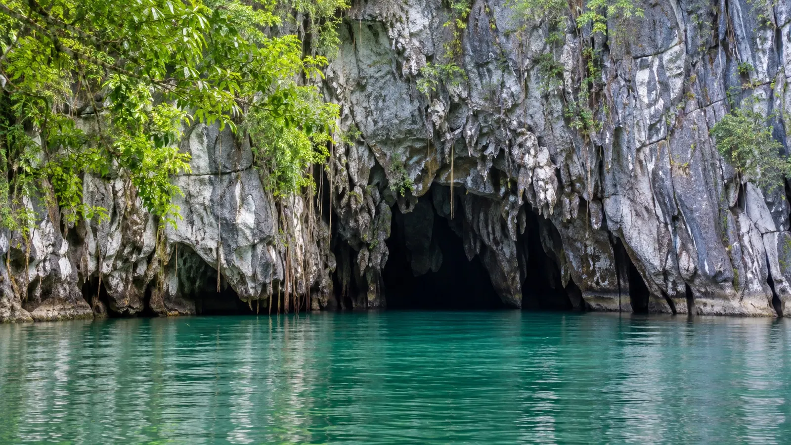 Limestone cave mouth of the Puerto Princesa Underground River