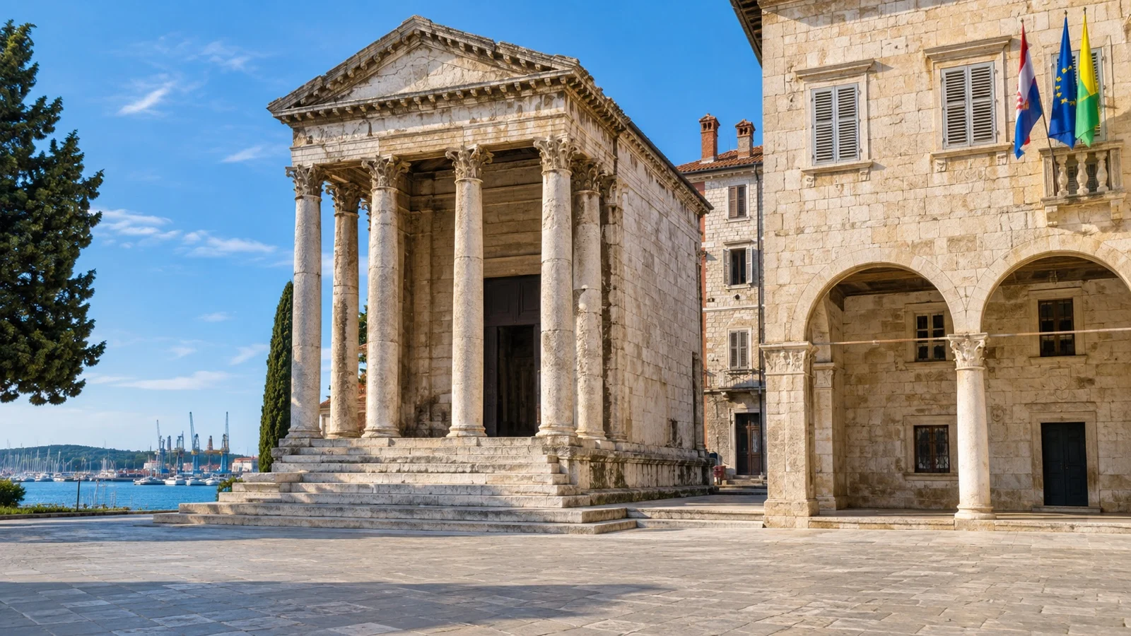 Temple of Augustus at Pula Roman Forum
