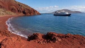 Featured image for Rábida Island Cruise Port: The Galápagos’ Red Sand Beach Landing