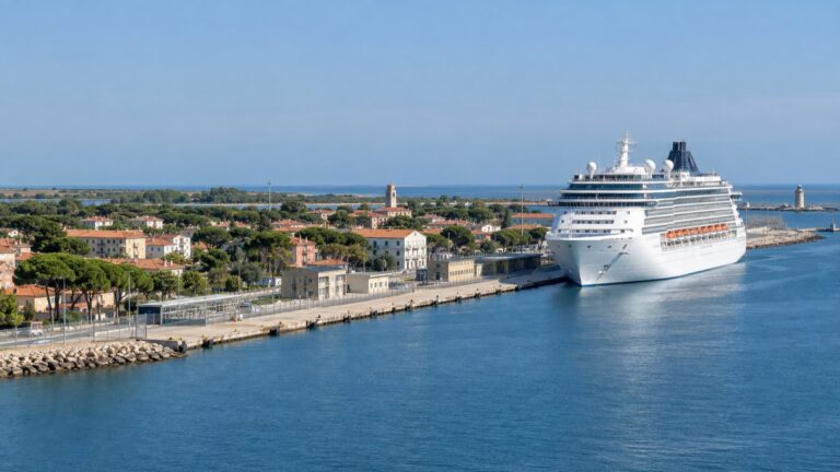 Cruise ship at Porto Corsini, Ravenna's Adriatic port