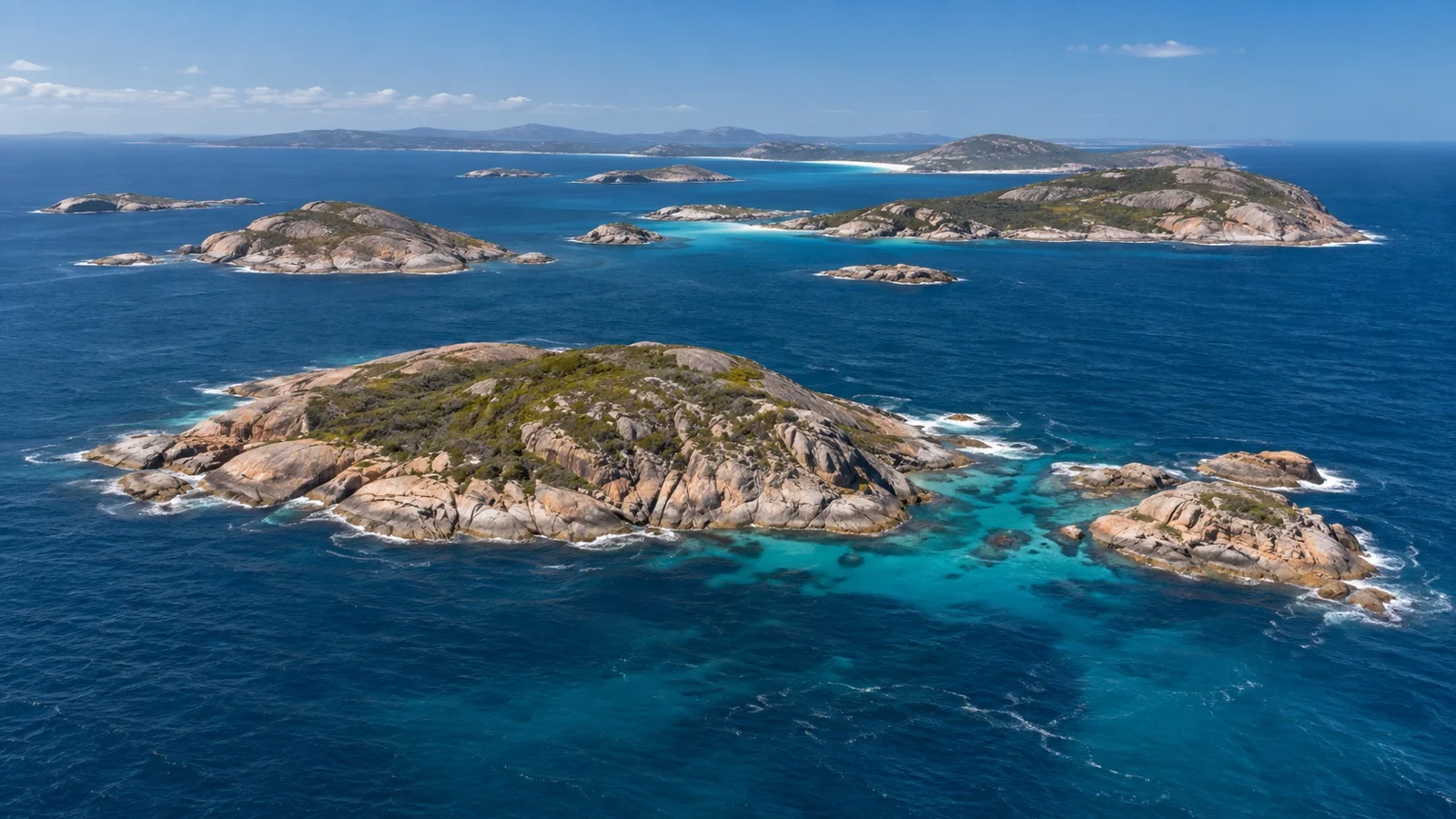 Granite islands of the Recherche Archipelago off Esperance