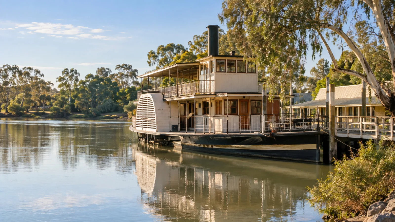 Historic paddle steamer PS Industry at Renmark