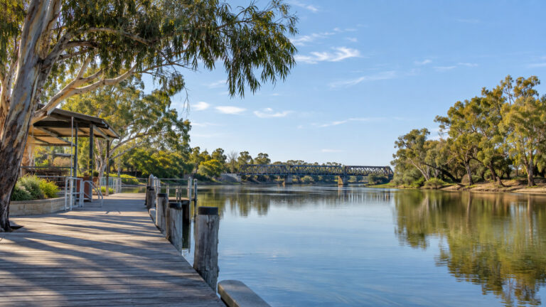 Renmark Wharf on the Murray River in South Australia