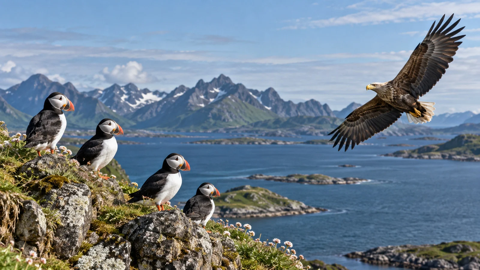 Puffins, Eagles, and Coastal Wildlife