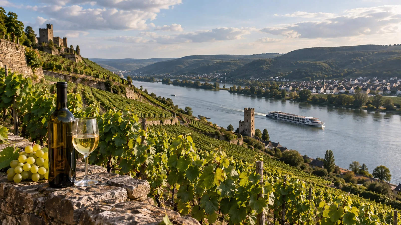 Rüdesheim vineyard terraces above the Rhine