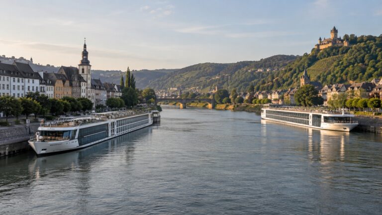 Two river cruise vessels for a ship swap