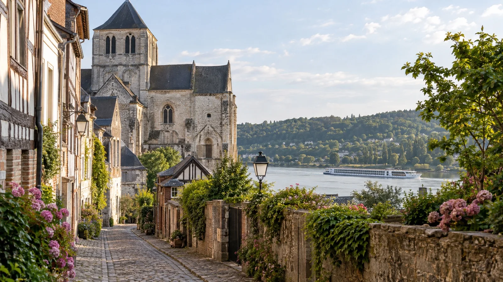 Historic streets of Caudebec-en-Caux