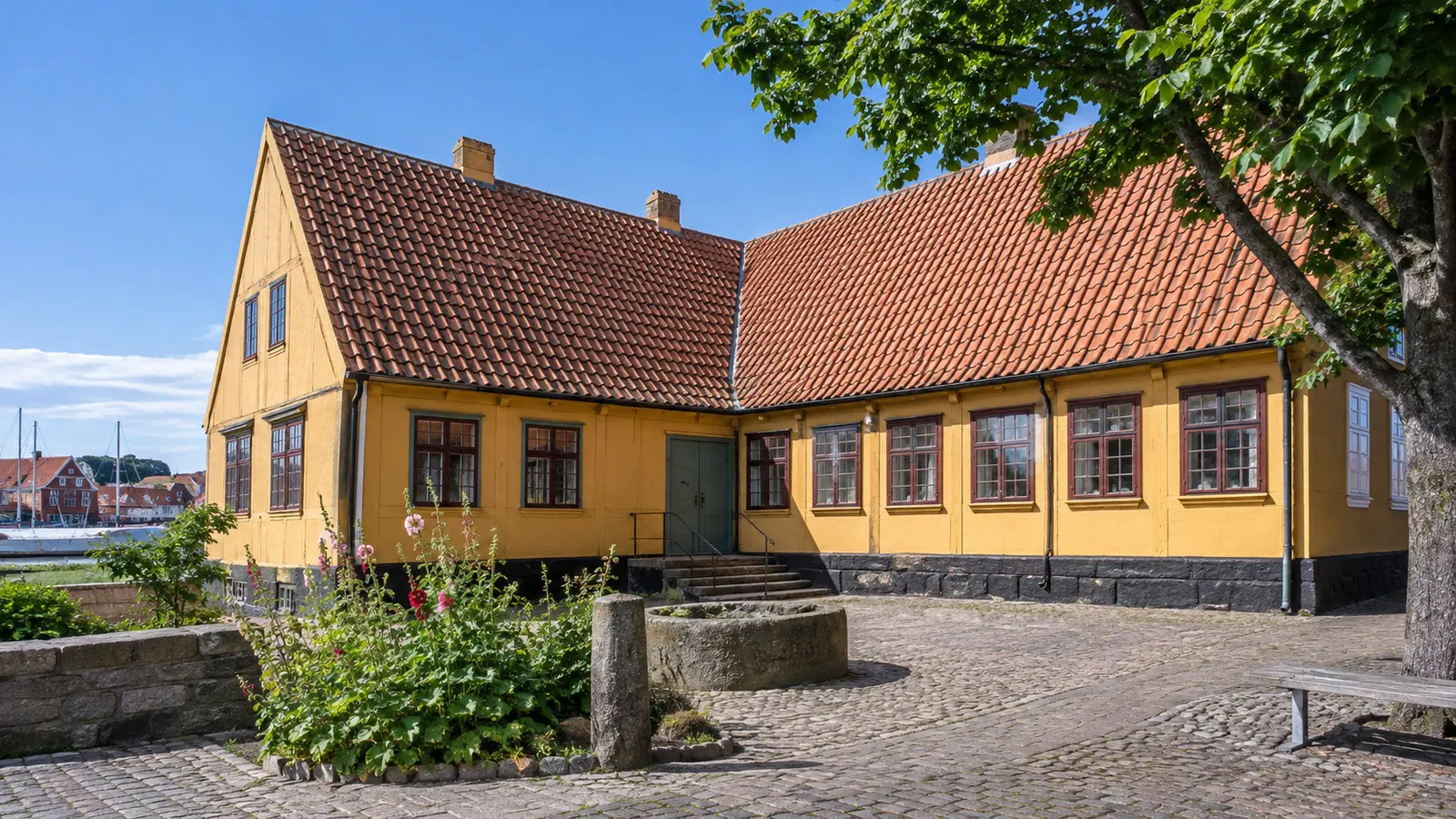 Bornholm Museum's historic building in Rønne