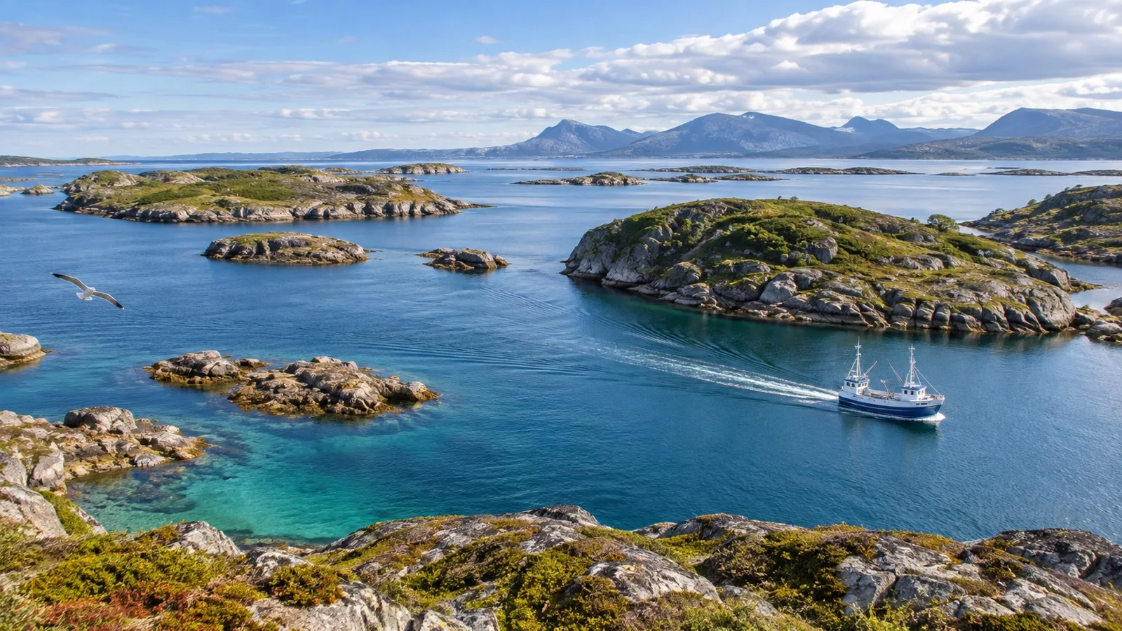 Vikna archipelago islands and skerries