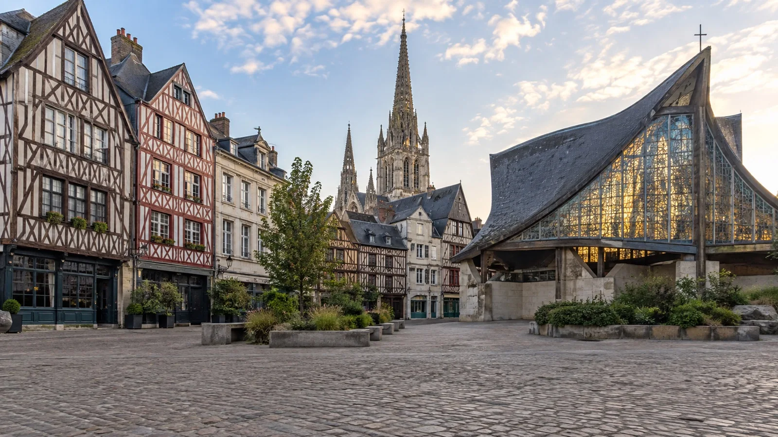Place du Vieux Marché in Rouen