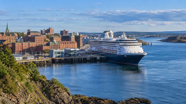 Cruise ship at Saint John on the Bay of Fundy