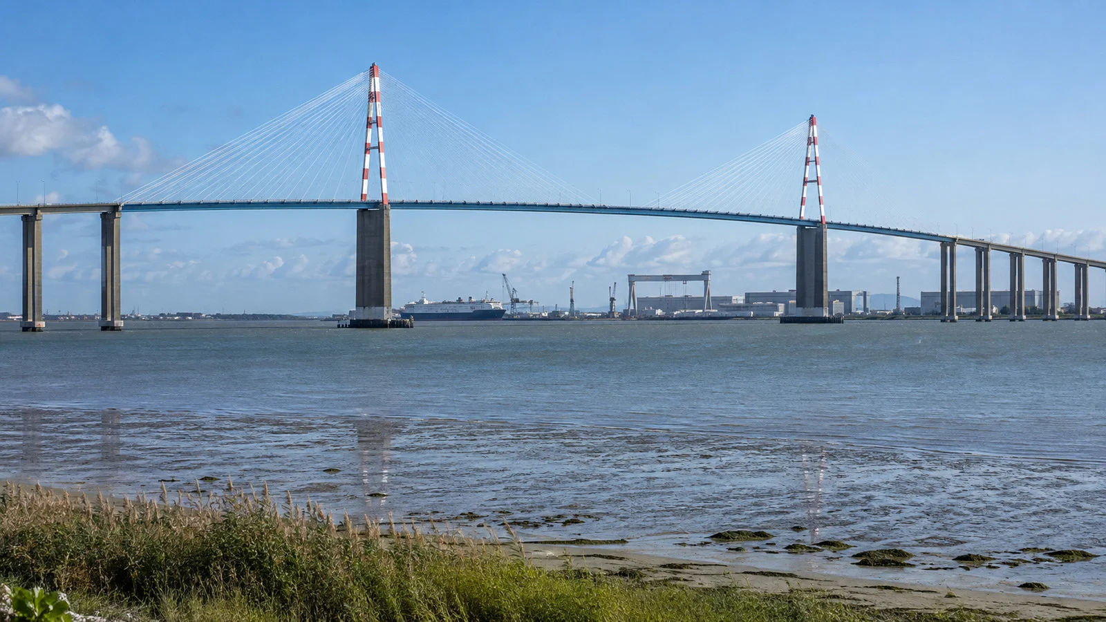 Saint-Nazaire Bridge spanning the Loire estuary