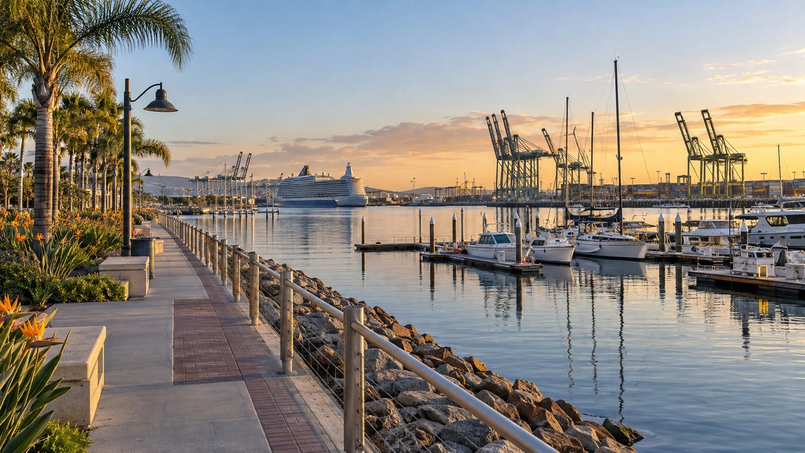 West Harbor and Los Angeles waterfront