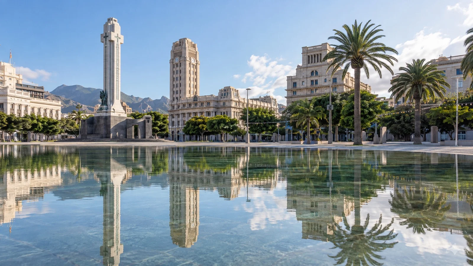 Plaza de España in central Santa Cruz de Tenerife