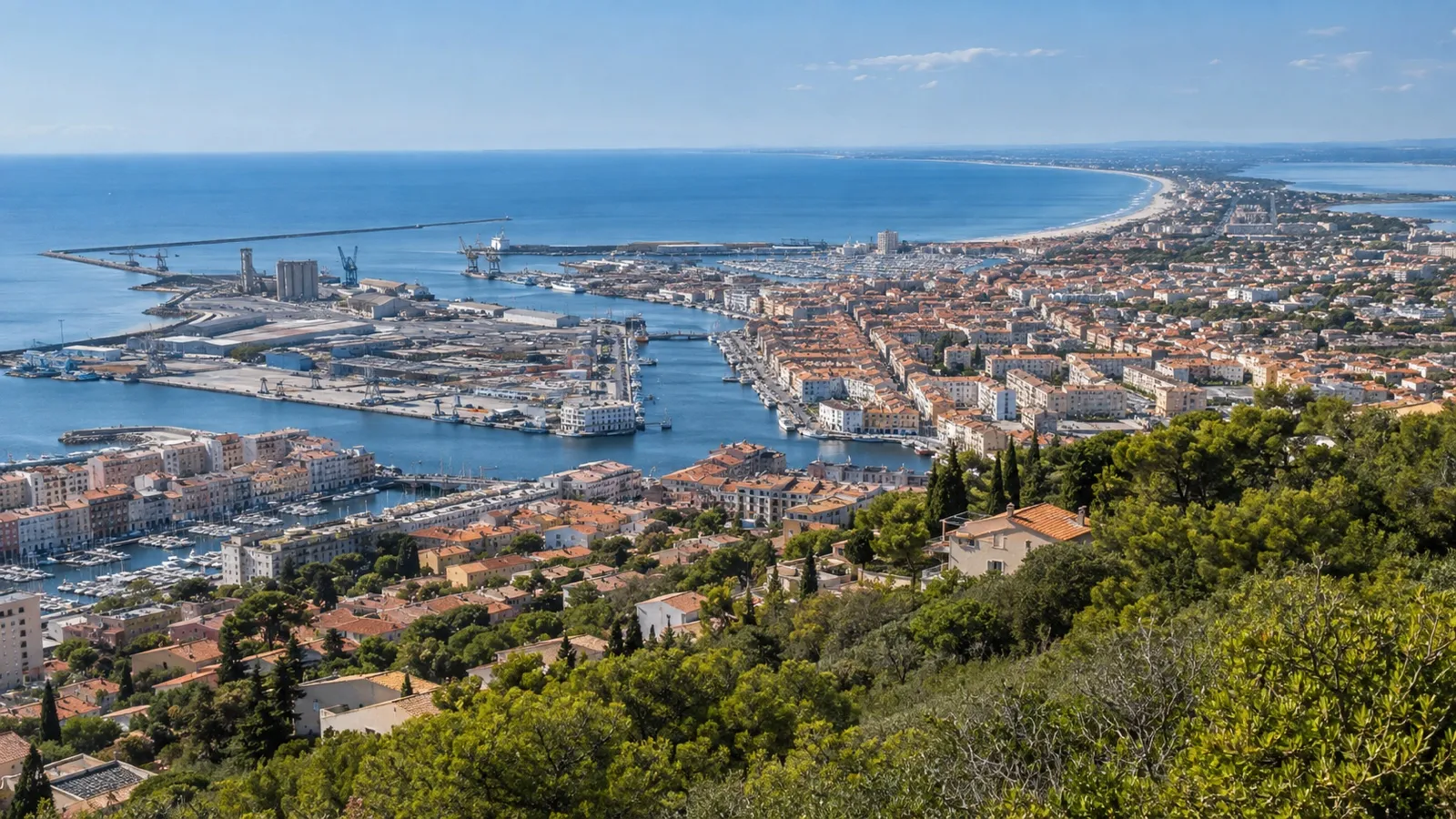 View from Mont Saint-Clair over Sète