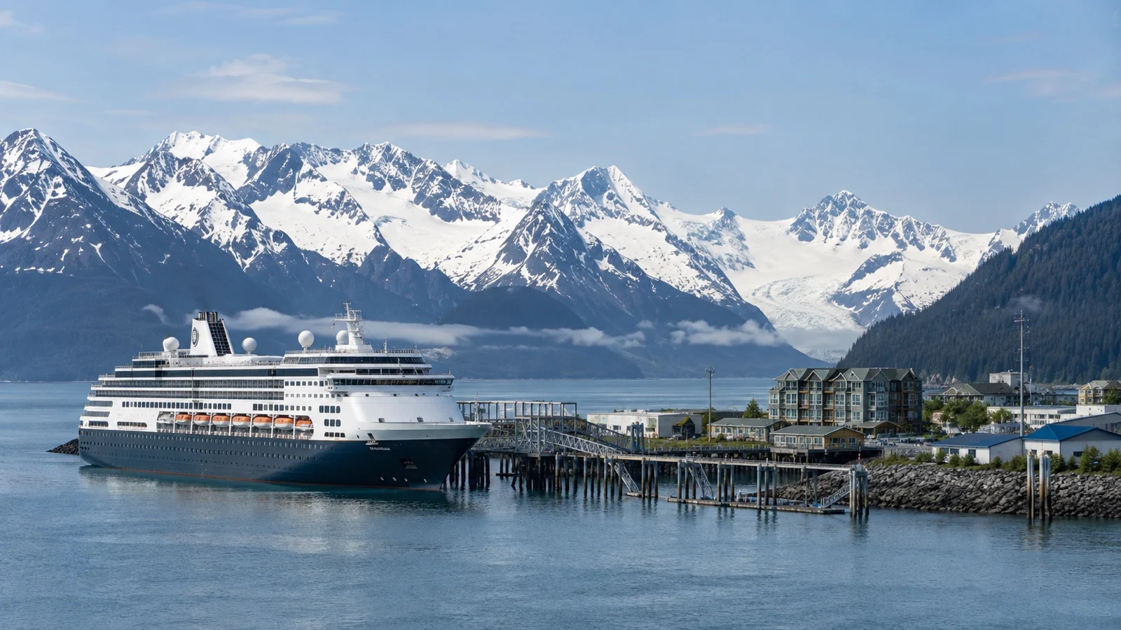 Seward cruise terminal and nearby accommodations