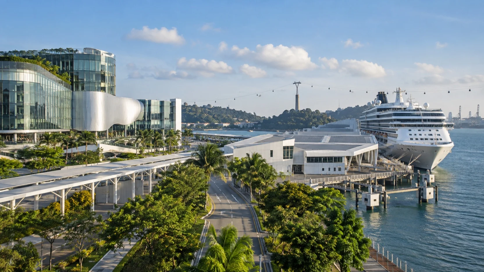 HarbourFront cruise terminal area beside VivoCity in Singapore