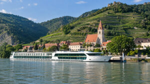 Featured image for Spitz an der Donau River Port: Vineyards, Hinterhaus and Ferry